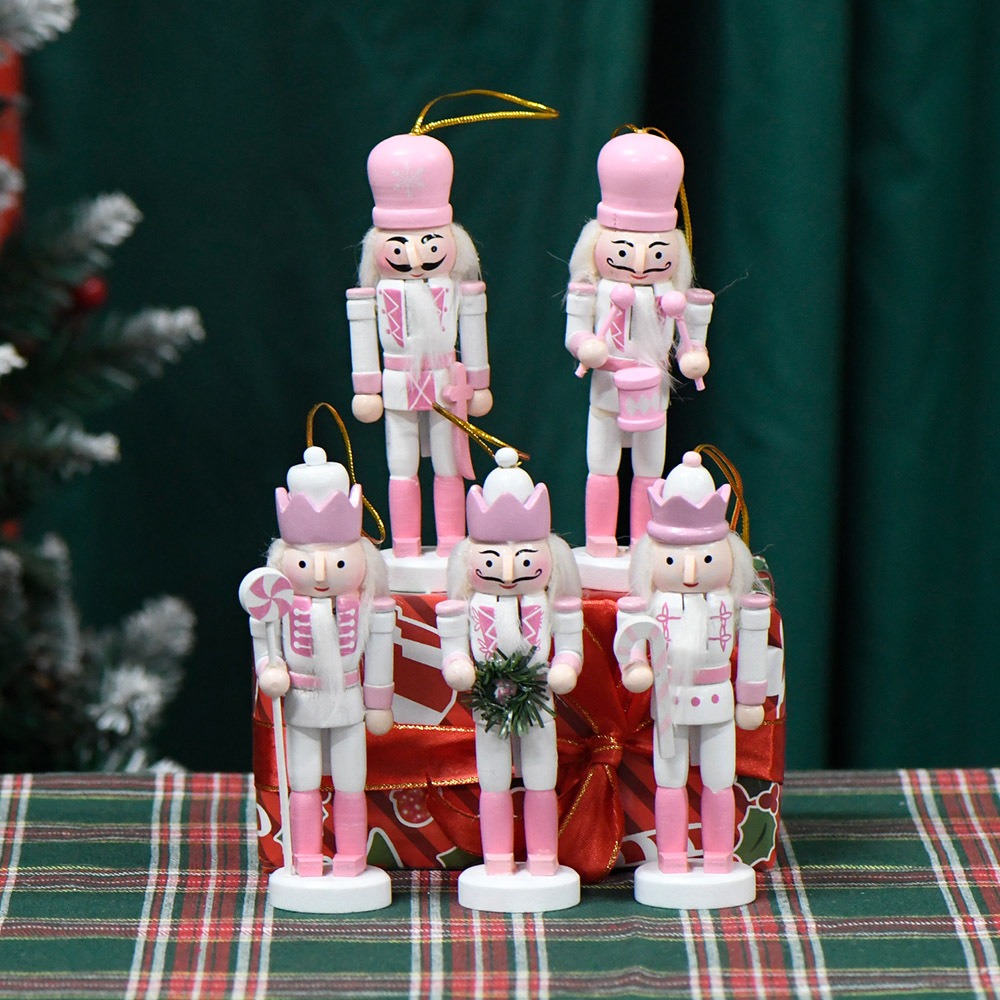 5PCS Macarone Powder Christmas - đánh giá và giá Nutcracker Figurine