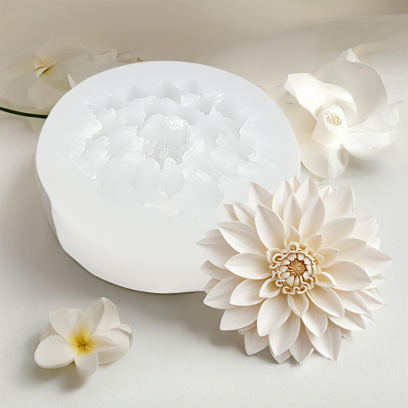 Lotus Flower Silicone Mold，For - đánh giá và giá Holiday Candle Set