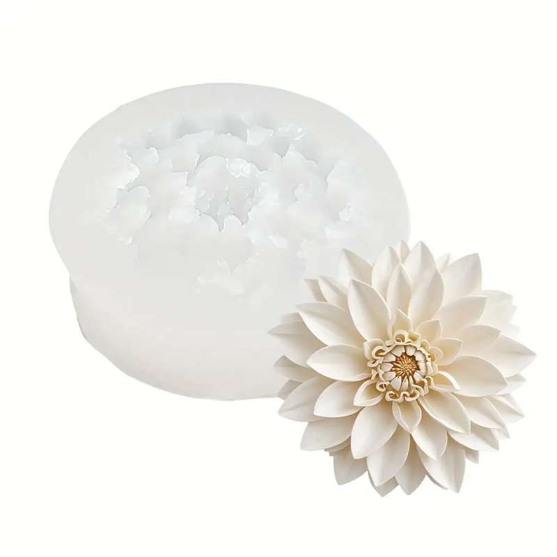 Lotus Flower Silicone Mold，For - đánh giá và giá Holiday Candle Set