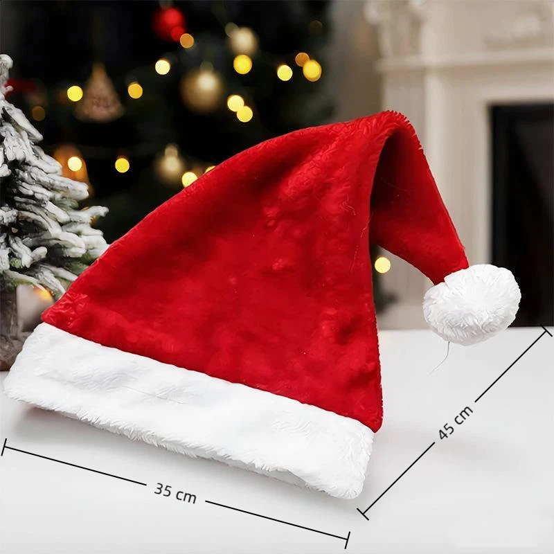 Soft Plush Christmas Santa Hat - đánh giá và giá Santa Hat Plush