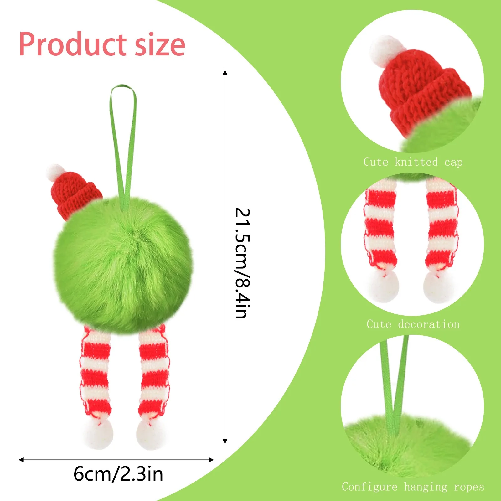 Christmas Green Long Plush Bal - đánh giá và giá Santa Hat Plush