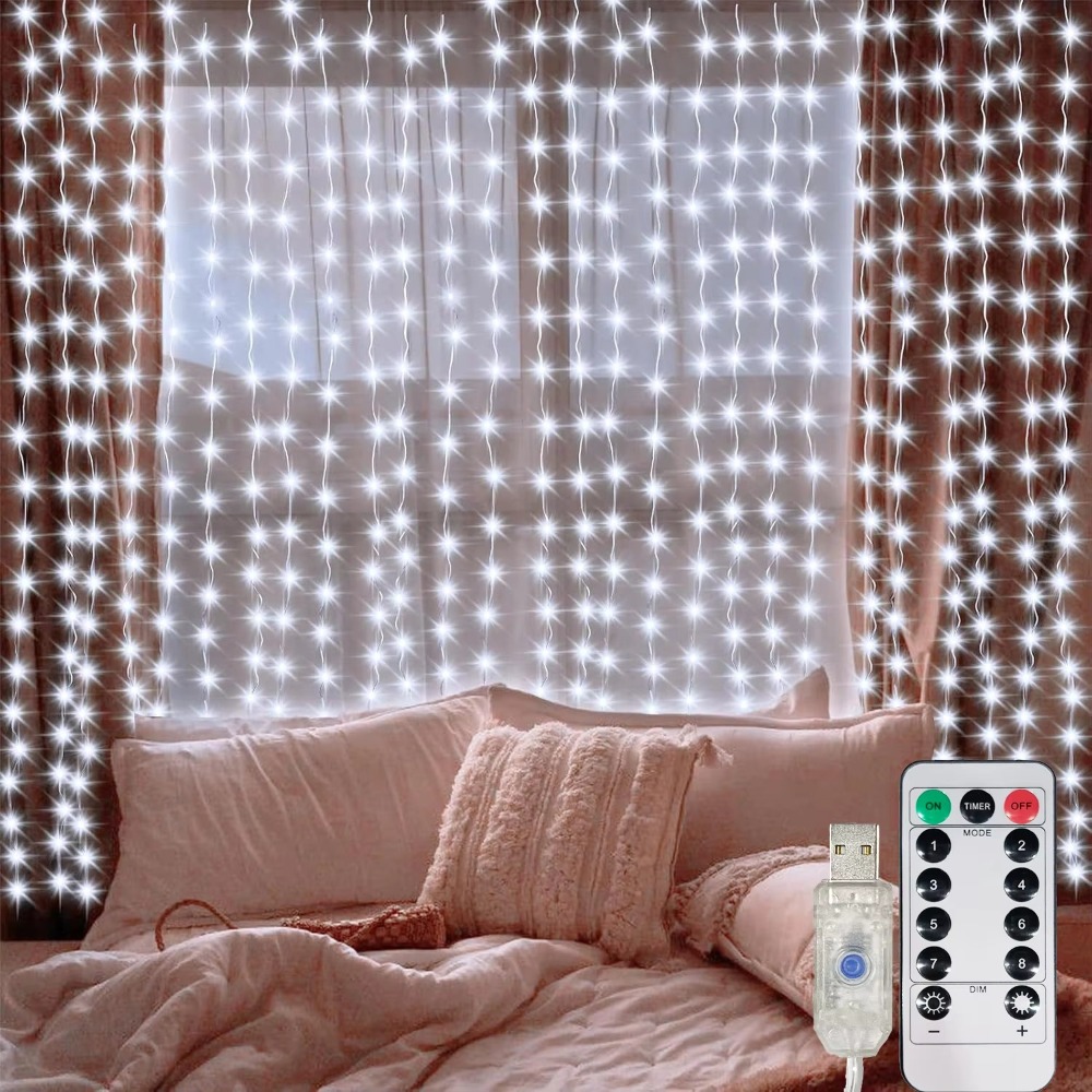 LED Curtain String Lights Garl - đánh giá và giá Led Fairy String Lights