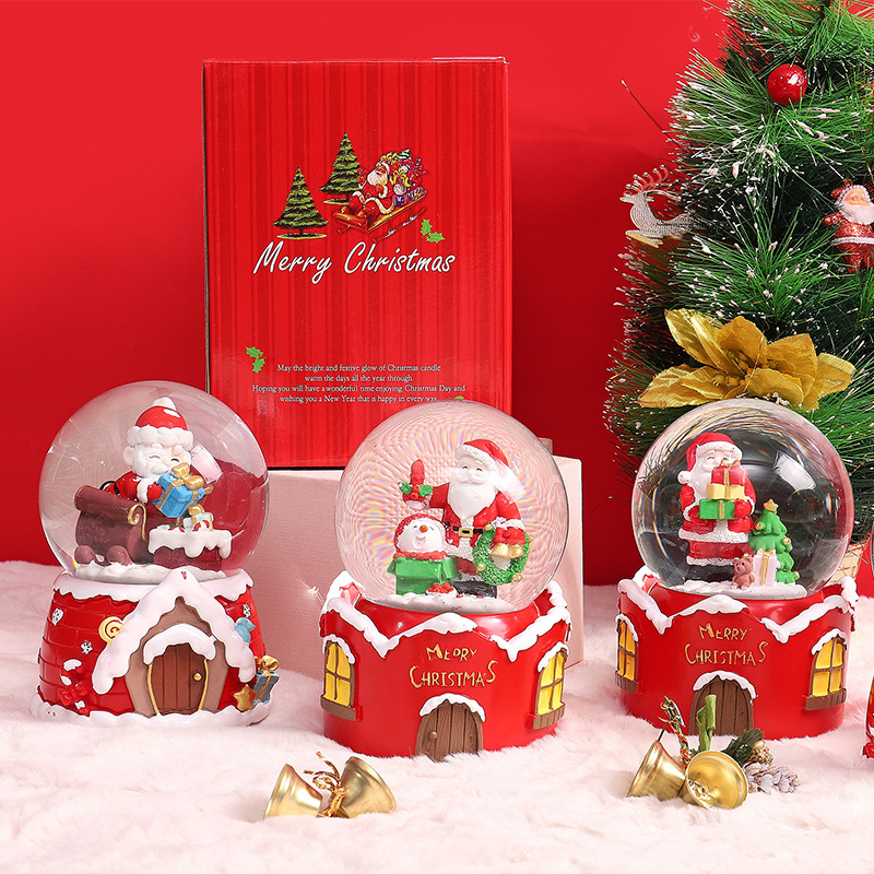 Christmas Snow Globe with LED  - đánh giá và giá Snow Globe Musical