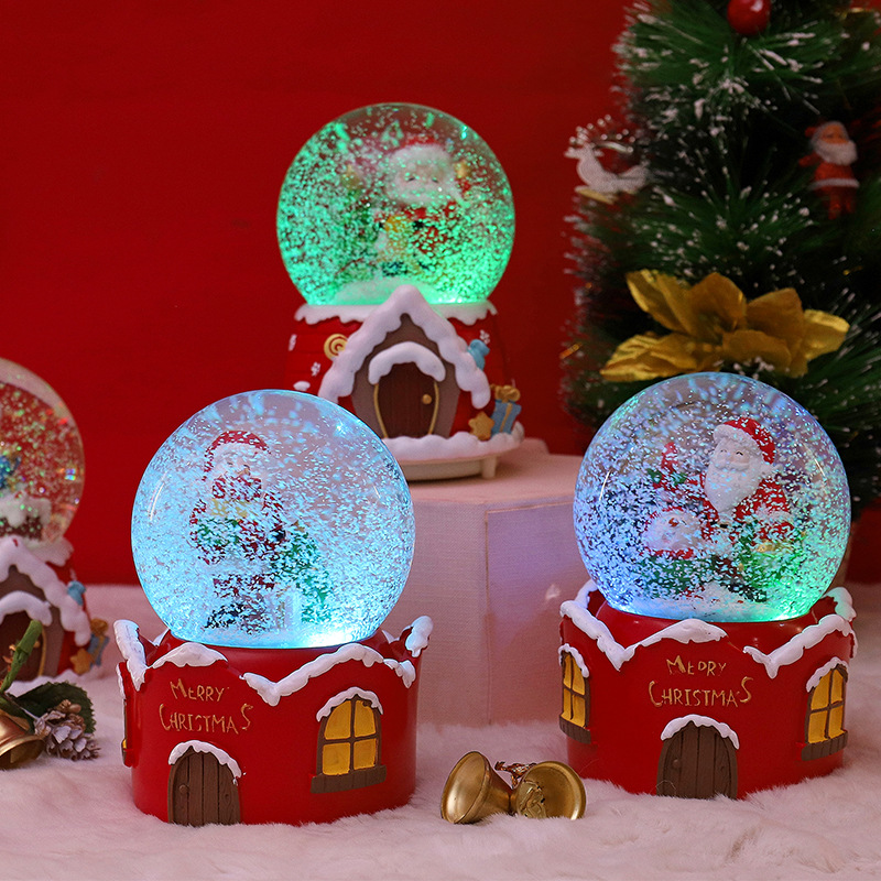 Christmas Snow Globe with LED  - đánh giá và giá Snow Globe Musical