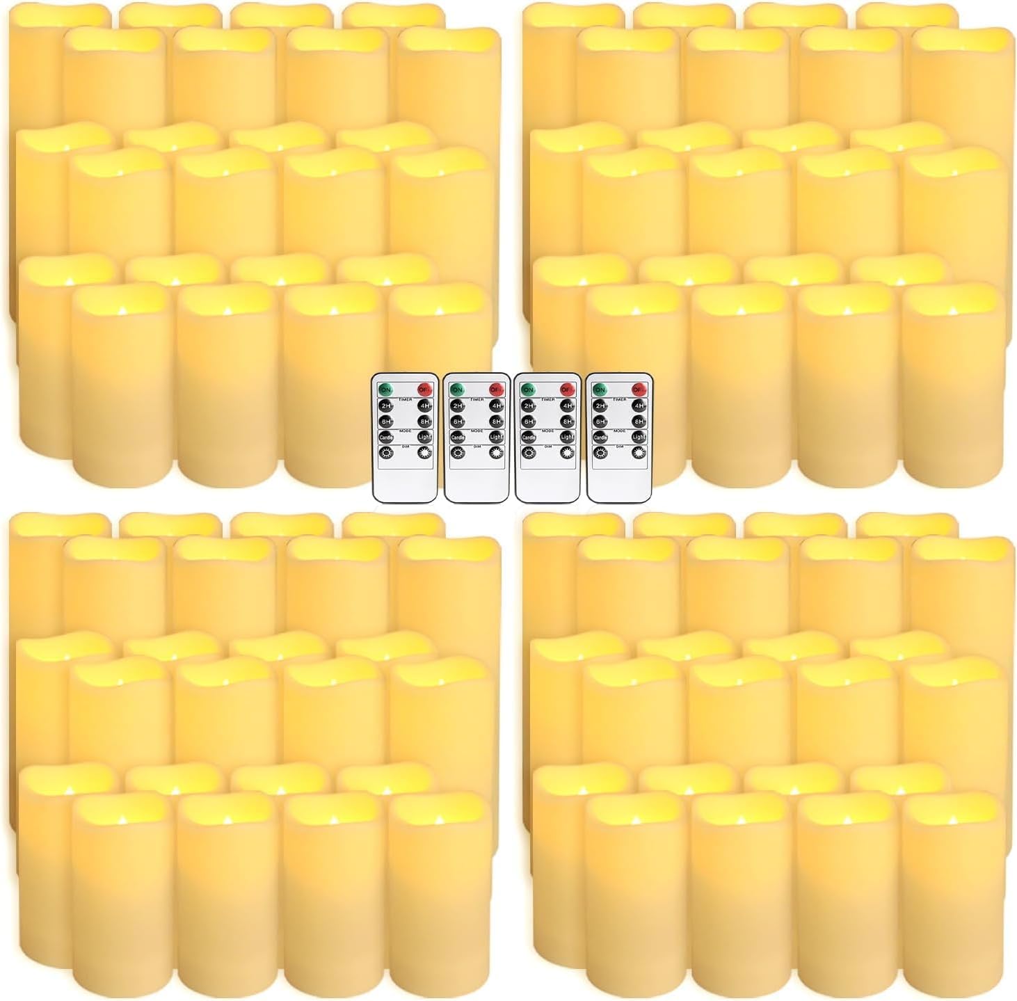 Set of 96 Waterproof Outdoor F - đánh giá và giá Holiday Candle Set